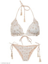 Witte bikini in oogjesmotief van Cosita Linda