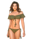 Off-Shoulder Bikini Pacific Kaki