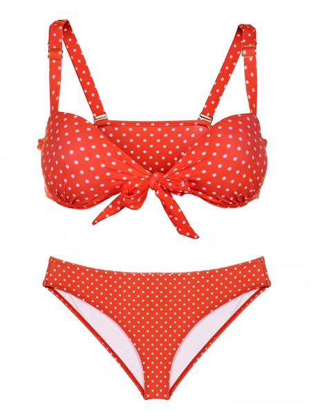 Bikini Push-up Red Dots van Mali Swimwear Chilla
