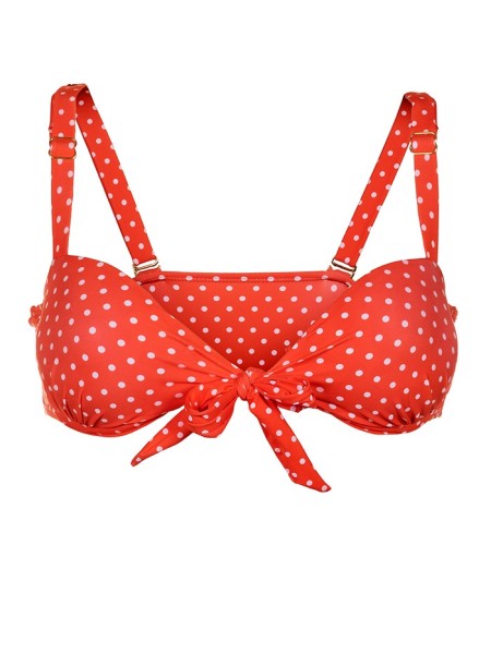 Bikini Push-up Red Dots van Mali Swimwear