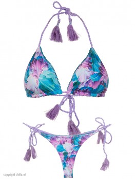 Omkeerbare Triangle Bikini Flower van Mystical Swimwear Chilla