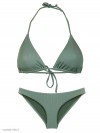 Bikini Triangle Textured Green van Mali Swimwear Chilla