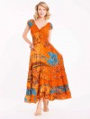 Shirley Maxi-Dress Oranje van Iconique Chilla