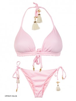 Bikini Triangle Pink Texture