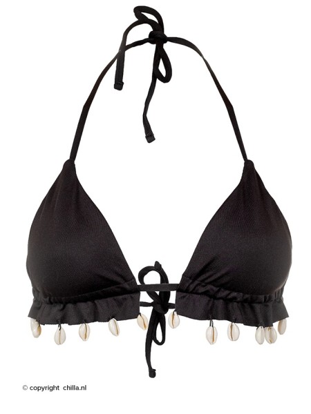 Schelpenbikini Jungla Zwart van Milonga