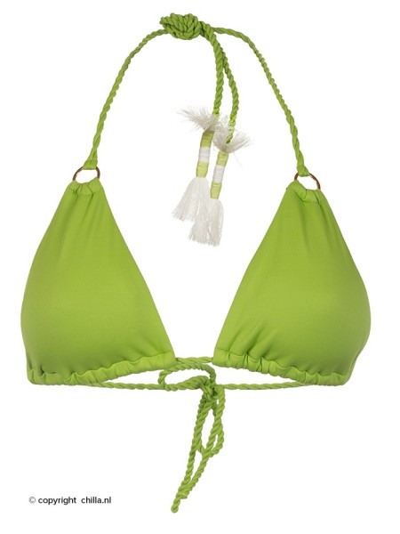 Triangle Bikini Macrame Pistachio by Milonga