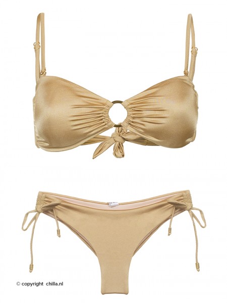 Bandeau Bikini Gold van Mystical Swimwear Chilla