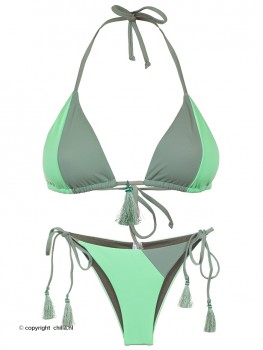 Bikini Triangle Green
