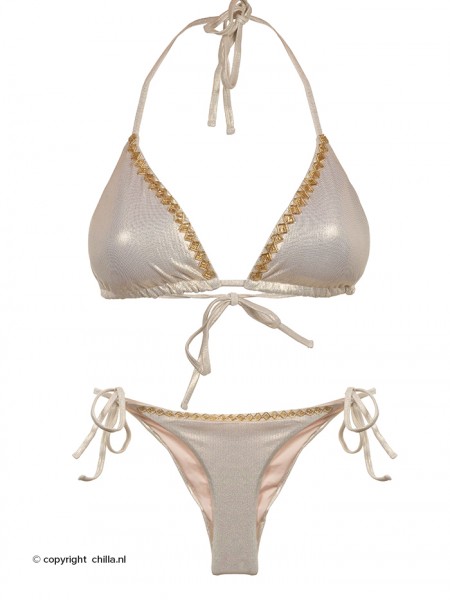 Bikini Triangle Golden Shine van Mystical Swimwear Chilla
