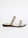 Witte sandalen met kristallen van Pia Rossini Resortwear