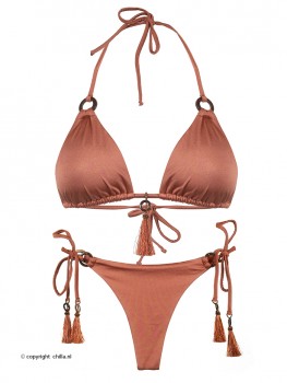String Bikini Terracotta