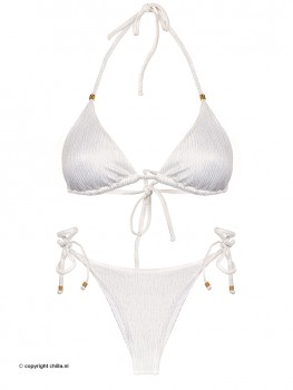 Semi-String Bikini White Texture