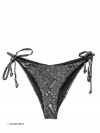 Bikini Triangle Black Silver Python van Mystical Swimwear Chilla