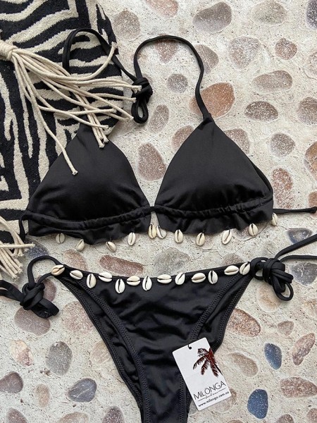 Shell Bikini Jungla Black by Milonga