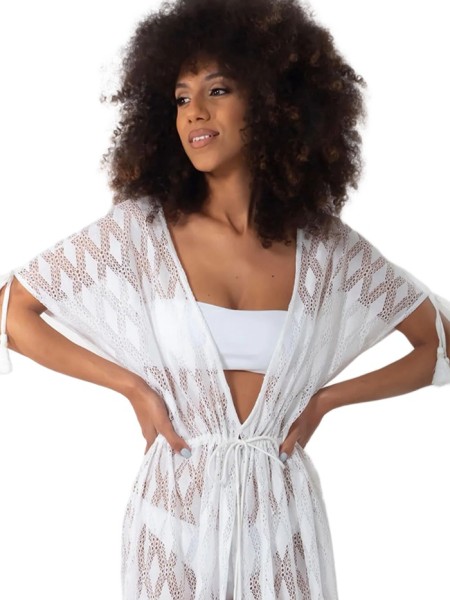 Temptation Caftan White by Iconique