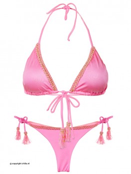 Semi-Thong Bikini Hot Pink