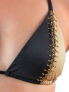 Bikini Triangle Bicolor Black Gold