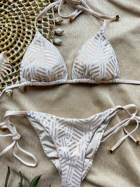 Bikini Triangle White Mesh van Mystical Swimwear Chilla