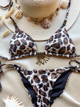 Bikini Leopard Print Shiny