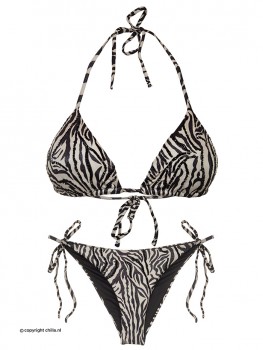 Bikini Zebra Print Shiny van Mystical Swimwear Chilla