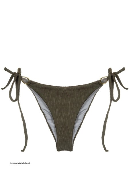 Bikini Triangle Kaki Green Texture by Mystical Swimwear