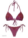 Bikini Triangle Grape Embroidery van Mystical Swimwear Chilla