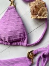 Thong Bikini Lilac Texture
