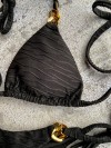 Bikini Triangle Black Texture