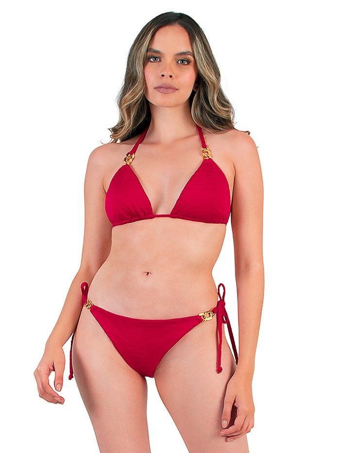 Thong Bikini Red Texture by Mystical Swimwear Thong Bikini Red Texture by Mystical Swimwear