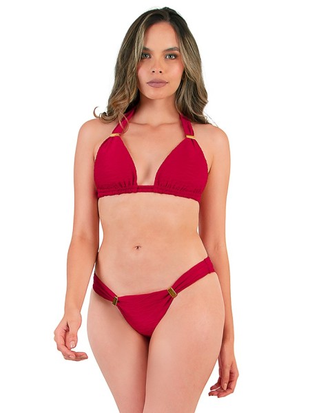 Bikini Halter Red Texture by Mystical Swimwear