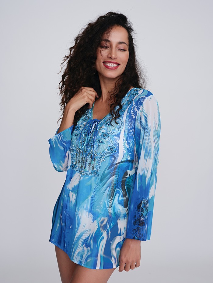 Mauritius Tuniek Blauw van Pia Rossini Mauritius Tuniek Blauw van Pia Rossini