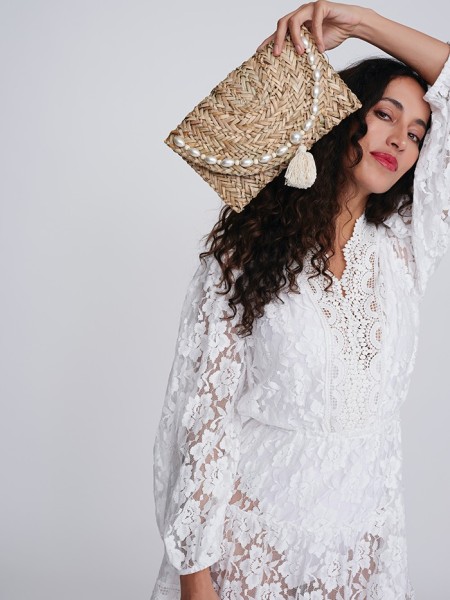 Santander Clutch Naturel van Pia Rossini