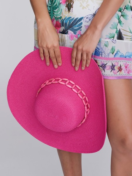 Strandhoed Tulum Roze van Pia Rossini