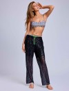 Trousers Sequins Black