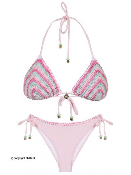 Bikini Crochet Arcoiris Roze van Swim Days Chilla
