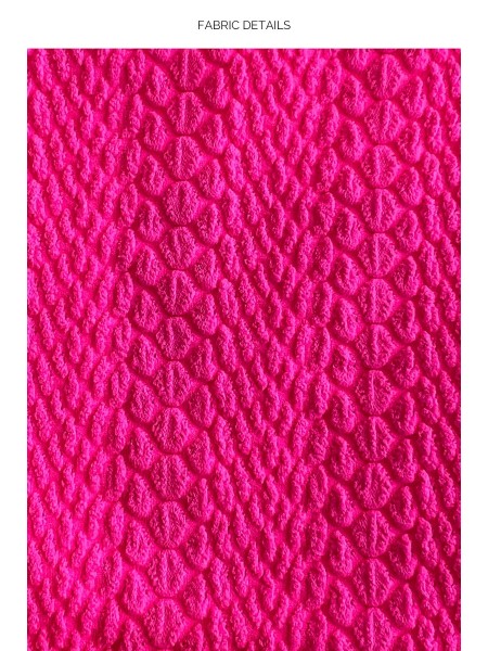 Assymetric Ring Top Blazing Pink by Luli Fama