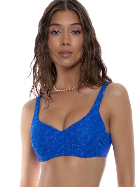 Underwire Tank Top Brilla Blue by Luli Fama