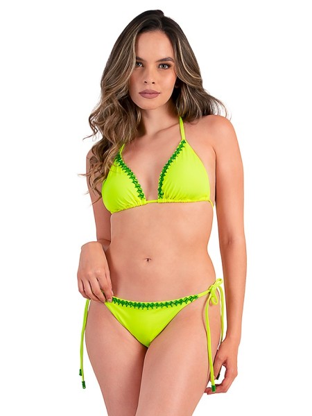 Bikini Triangle Neon Green van Mystical Swimwear