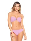 Bandeau Top and Full Bottom Lilac Pink