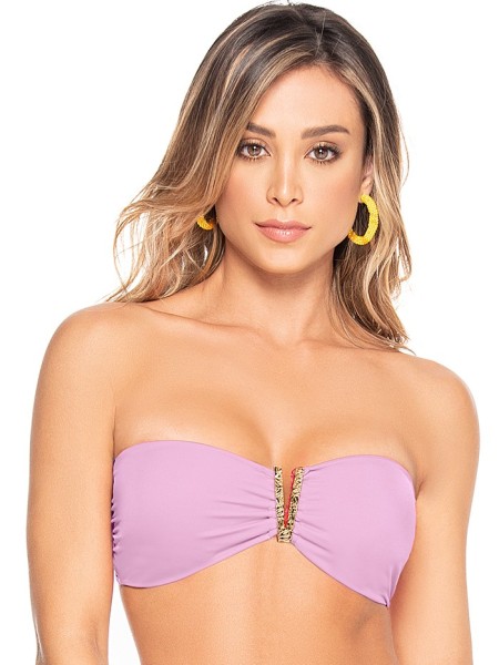 Strapless V-Bandeau Top Lilac Pink by Phax
