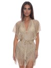 Short Caftan Caught Up Gold