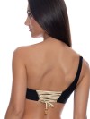 One Shoulder Top Sail On Zwart