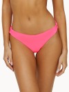 Pink bikini bottom with form-fitting ruched back from PQ Swim