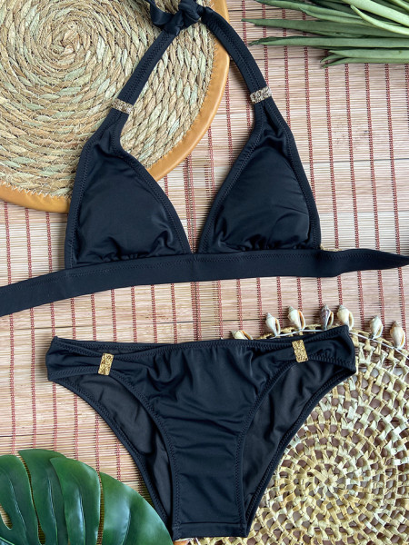 Bikini Halter en Intermediate Zwart van Phax Swimwear