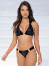 Halter Bikini Black Snake