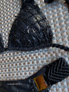 Halter Bikini Black Snake