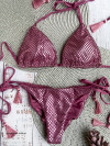 Bikini Triangle Purple Mesh