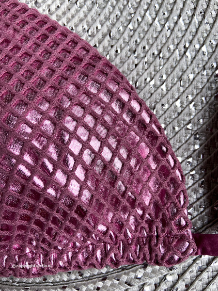 Bikini Triangle Purple Mesh by Mystical Swimwear