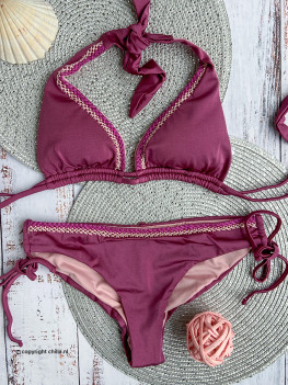 Bikini Halter Brilliant Grape van Mystical Swimwear