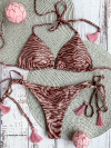 Triangle Bikini Aurora Zebra Shiny